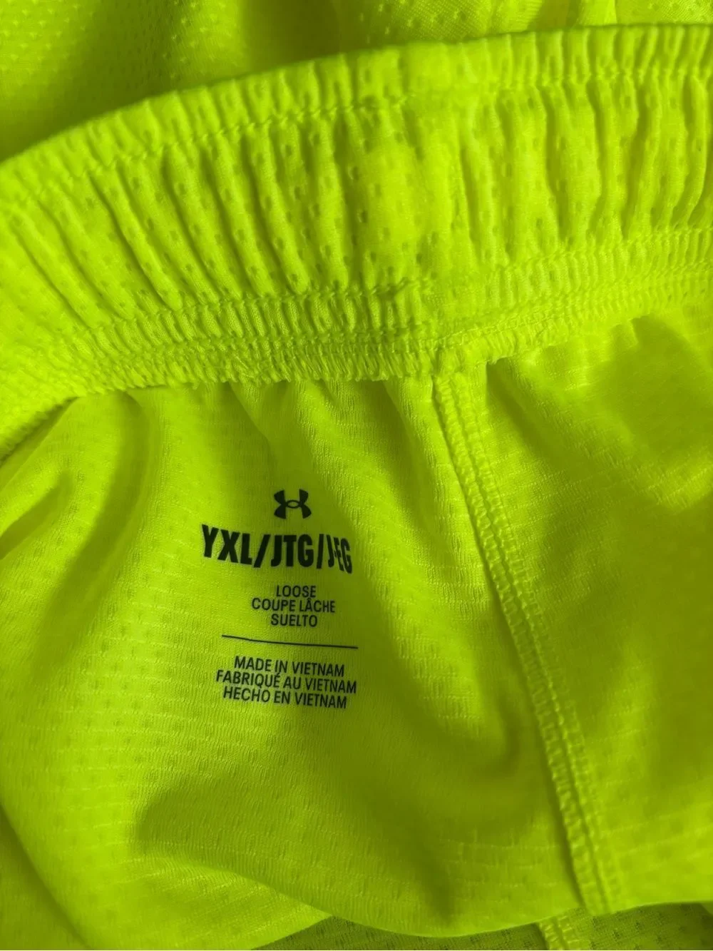 Under Armour Neon Yellow Athletic Shorts